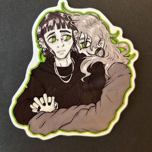 Aya Oosawa and Mitsuki Koga Sticker