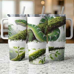 113 g tumblerwrap med smaragdträdboa-design, digital nedladdning för gör-det-själv-projekt