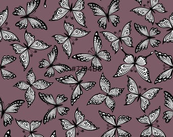 Digitalt papper med dämpad fjäril | Neutrala och stämningsfulla sömlösa bakgrunder | Studio Muse | Scrapbooking, Journalföring, Varumärkesbyggande