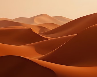 Bakgrunder med ökenlandskap | Solnedgångssanddyner Studio Muse (digital nedladdning)