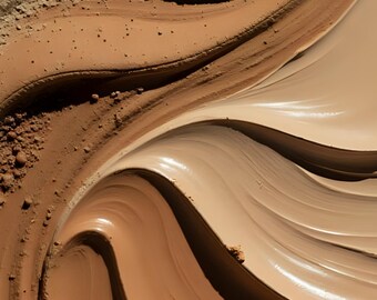 Mocha Swirl Textur Bakgrunder | Abstrakt Lera, Pulver (Digital Nedladdning)