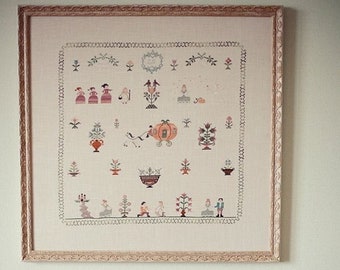 Cinderella Sampler Cross Stitch Pattern - PDF Digital Download