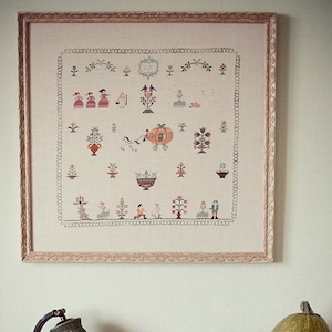 Cinderella Sampler Cross Stitch Pattern by Willow Hill Samplings - PDF Digital Download