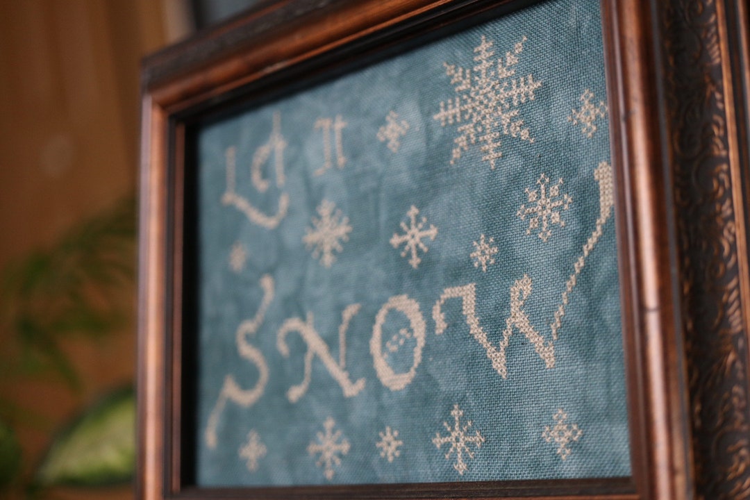 Let It Snow Cross Stitch Pattern by Willow Hill Samplings - PDF Digital ...