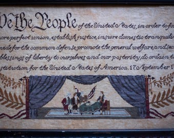We The People Cross Stitch Pattern by Willow Hill Samplings - PDF Digital Download