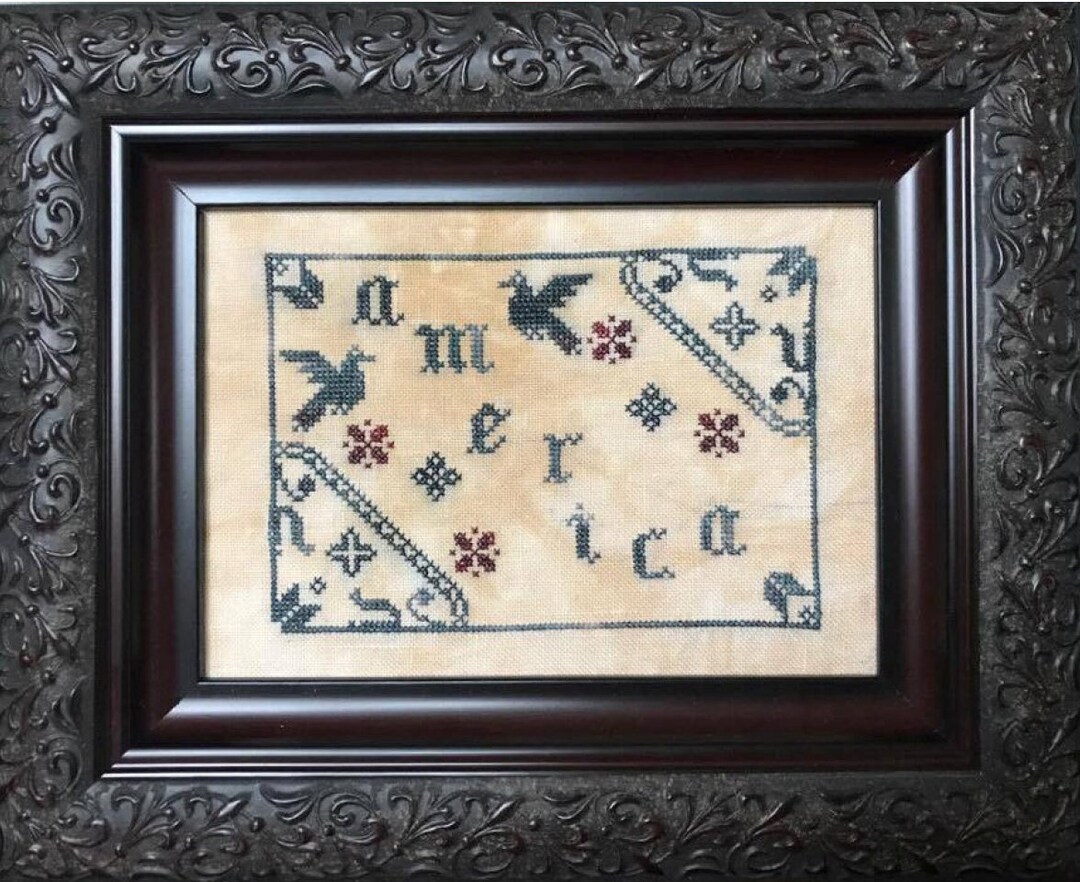 Little American Sampler Cross Stitch Pattern PDF | Patriotic America ...