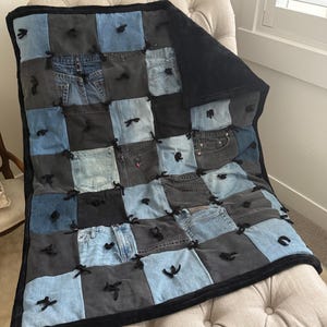 Denim blanket