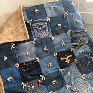 Denim blanket