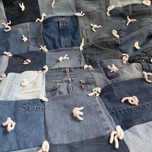 Denim blanket