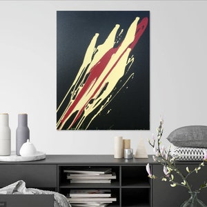 Arte abstracto original. De la serie: Endless, Wall art, 30x39, Acrílico, Cartón, Enmarcado, Firmado