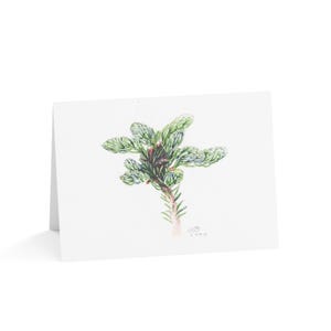 Watercolor Evergreen Branch Greeting Cards, Note Cards, Stationery Set, Holiday Cards, Christmas Cards, Thank You Cards
