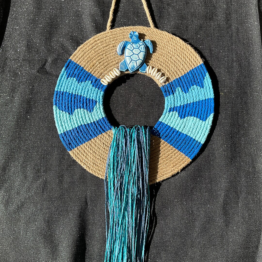 Jute Wall Decor Set in Boho Slyle Round Jute Decor Jute Wall Etsy