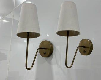 Modern Wall Sconce Light Fixture | Minimalist Wall Lamp | LED Wall Light | Contemporary Home Fabric lamp