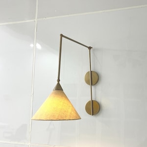 Industrial Pipe Wall Sconce | Steampunk Wall Light | Edison Bulb Wall Lamp | Fabric Shade Industrial Lighting Fixture