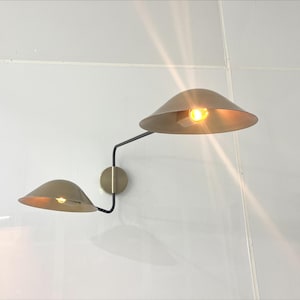 Raw Brass Modern Wall Sconce Mid Century Wall Lights Fixture Lobby Lights Bedroom Lights