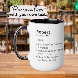 Personalisieren Sie Namensdefinitionsbecher, Bedeutung Namensbecher, lustiger Namensbecher, Vatertagsgeschenk, Muttertagsgeschenk, kundenspezifischer Humorbecher für ihn sie