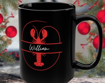 Lobster Personalized Mug, Custom Lobster Mug, Lobster dad gift, Lobster Christmas gift, Lobster Coffee Cup, Lobster husband mug