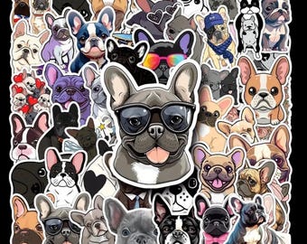 French Bulldog Stickers Kawaii Waterproof Dog Sticker Pack