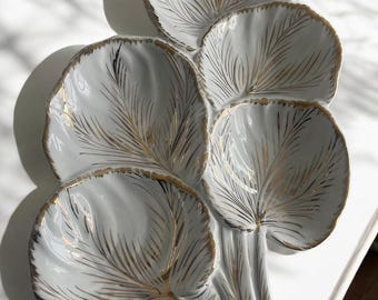 Vintage Italian Leaf Shaped Serving Dish Unique Gifts For Friends