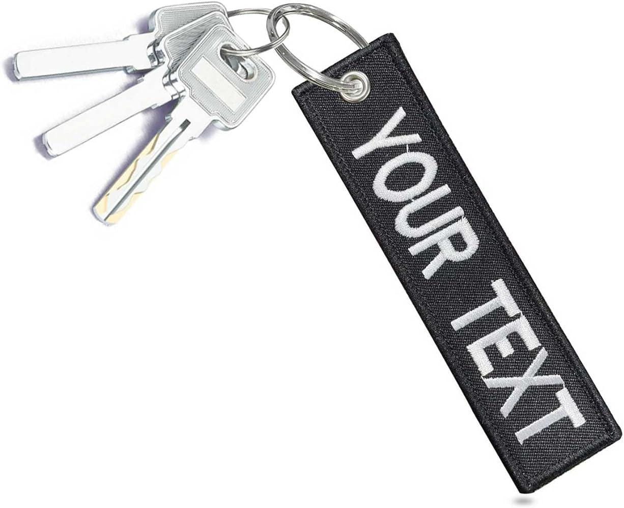 Custom Embroidered Keychains, Remove Before Flight Tags, Bulk Order ...