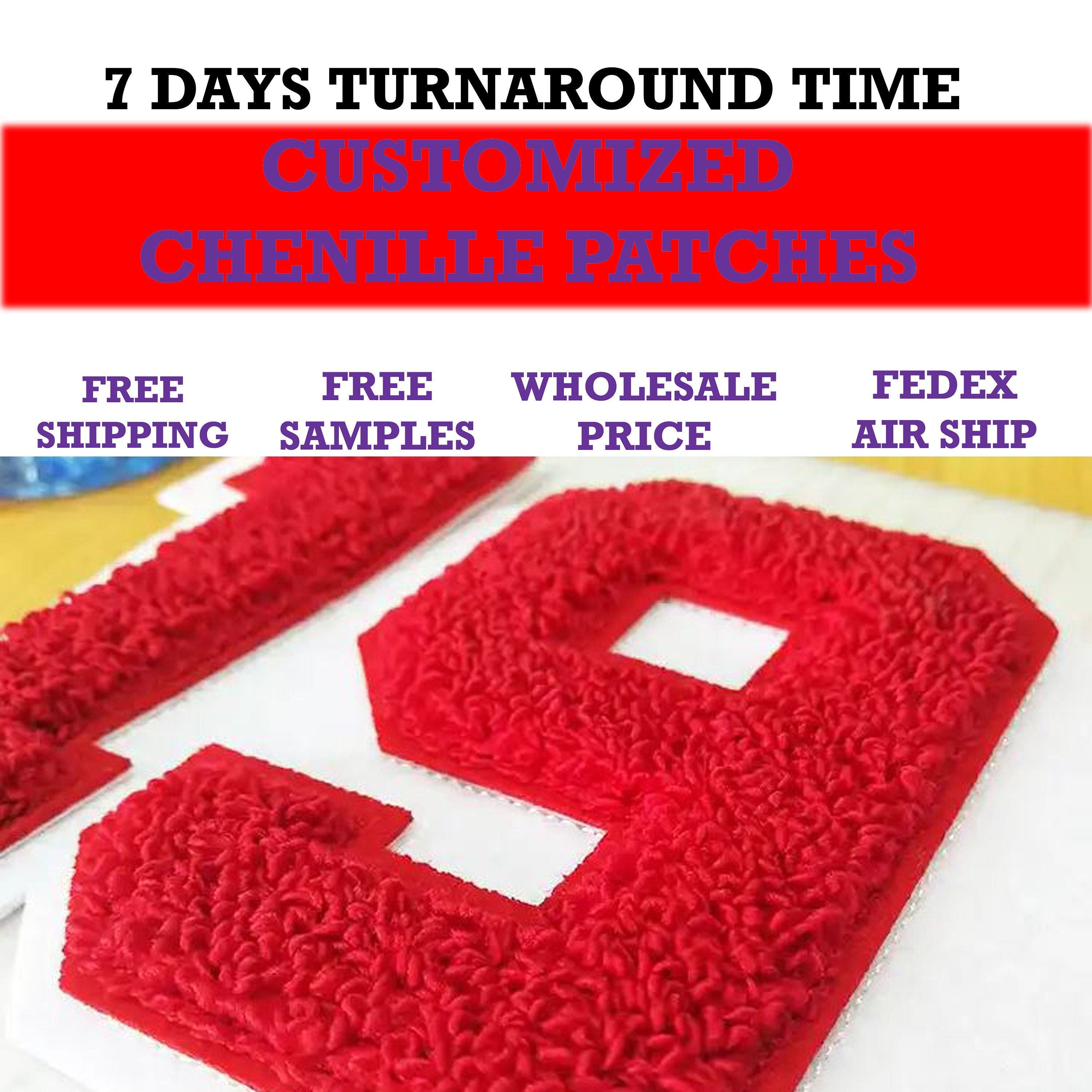 Large Chenille Iron on Custom Embroidery Patches – Scratch Decor