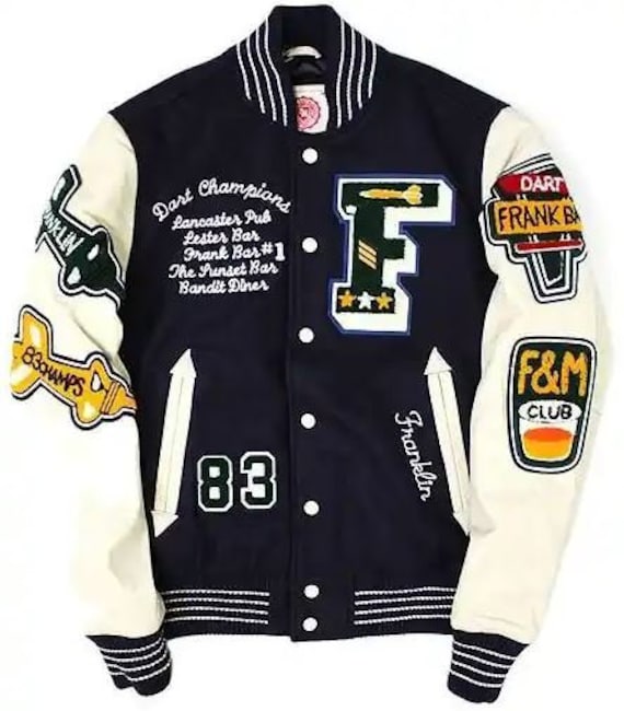 Custom Varsity Letterman Jacket, Wool Body, Cowhide Leather