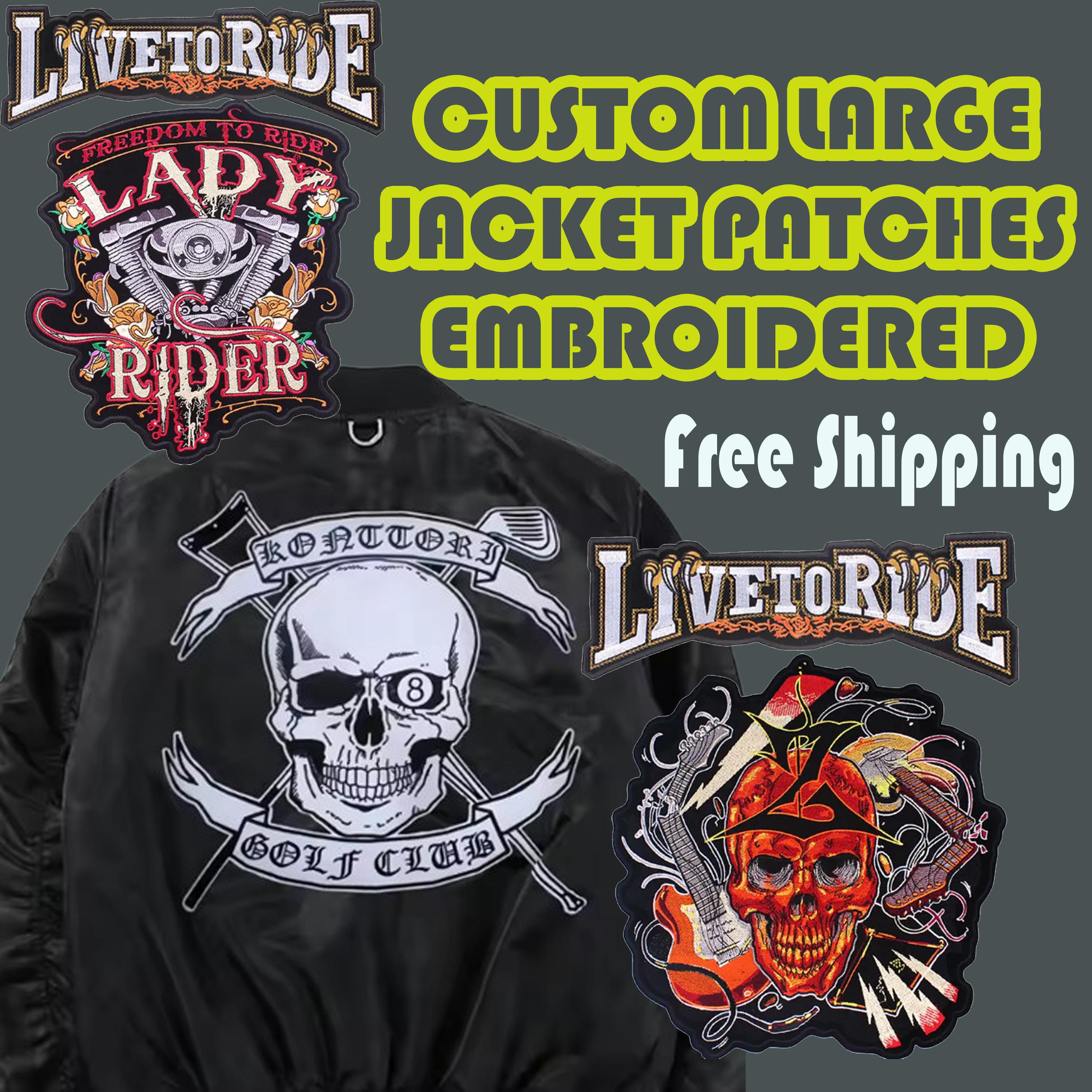 Embroidered Large Patches for Back of Jackets, Custom Made, Top Quality ...