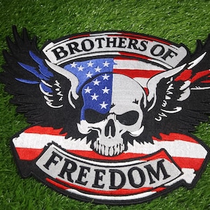 Full Size Embroidered Patch, Best For Jacket Back, Custom Biker Patches, Custom Jacket Patches