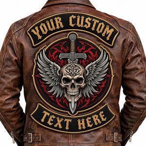 Embroidered Large Patches For Back Of Jackets,  Custom Made, Top Quality, Fast Turnaround Time