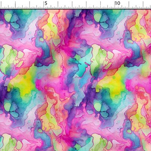 Colorful Fabric - Watercolor Printed Fabric, Colorful Cotton Linen Silk Fabric - Fabric By The Yard/Metre