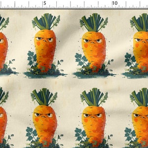 Cartoon Fabric - Angry Rabbit Character  Printed Fabric, Cartoon Charakter Cotton Linen Silk Fabric - Fabric By The Yard/Metre