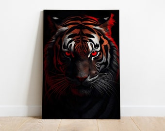 Masterpiece Tiger Artwork Print - High-Quality Design, Instant Download