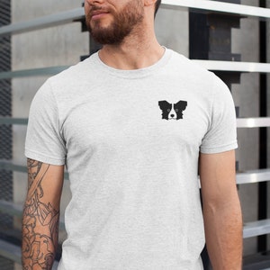 Collie style t-shirt, T shirt. For Border Collie Lovers. Stamped fidelity.