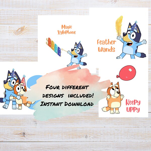 Bluey Party Printable Games - Etsy