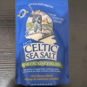 Celtic Sea Salt® Fine Ground Sea Salt, Kosher Certified, Resealable Bag, 16 oz