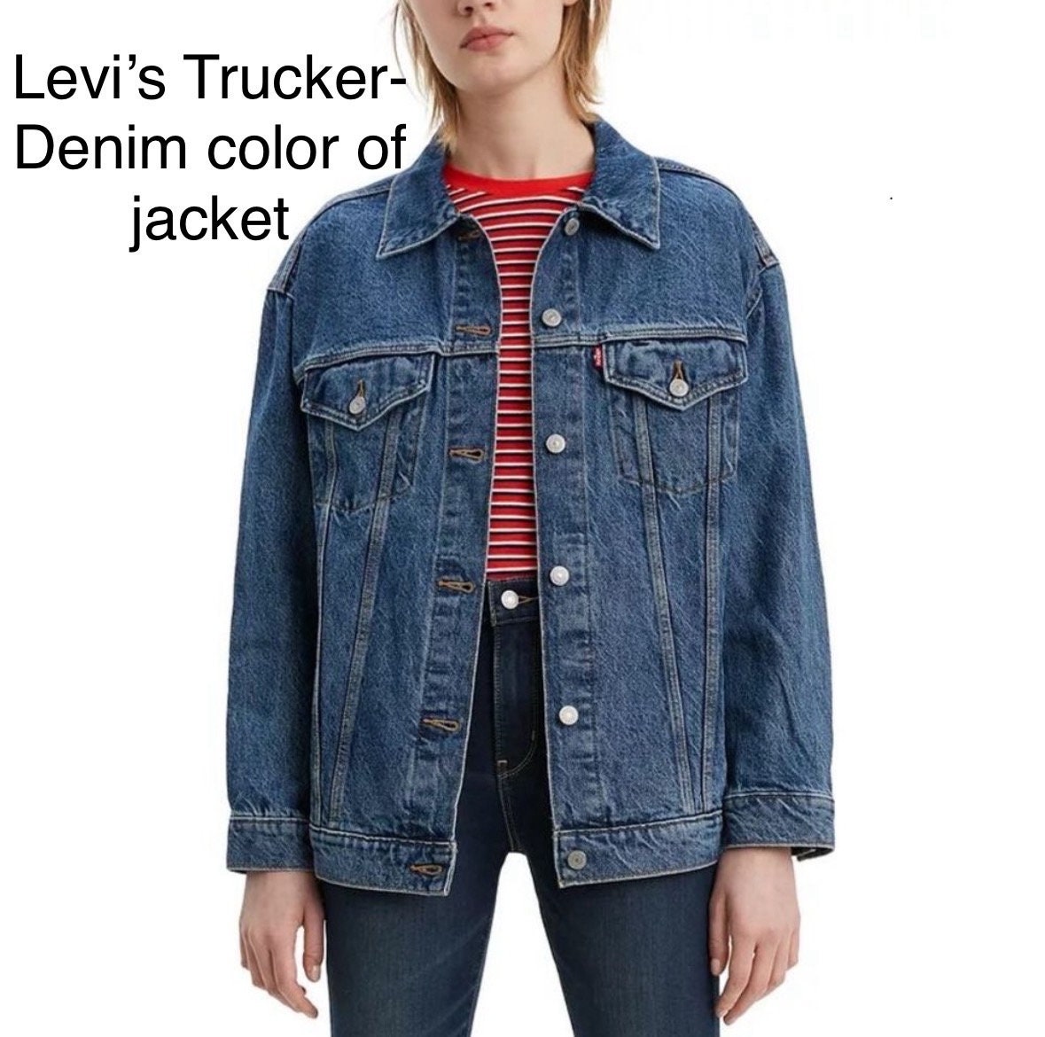 Taylor Swift Levi's® Baggy Trucker Jacket – Patched Denim, Size