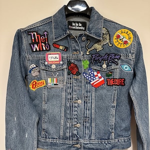 Band Patch Denim Jacket 