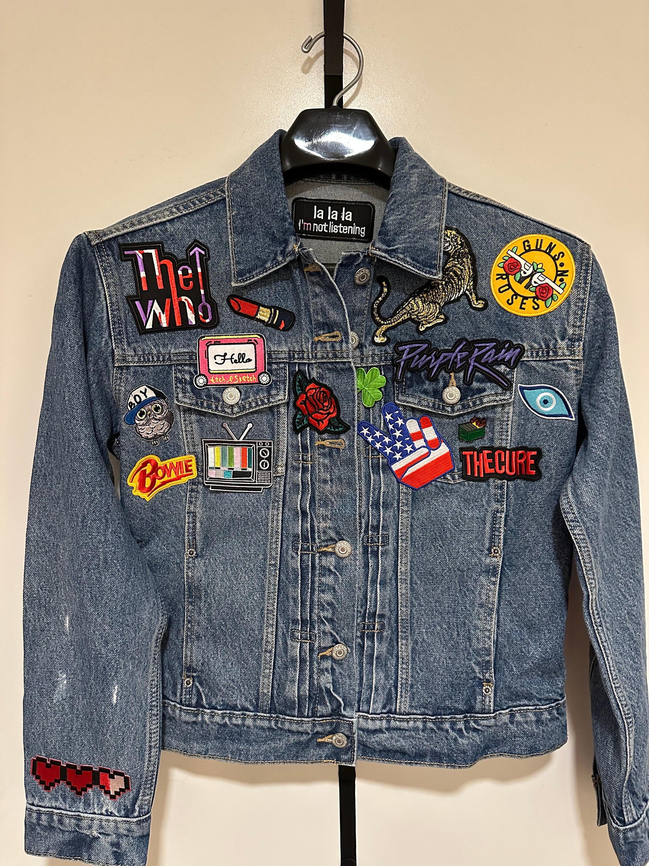 Jean Jacket Rock Band Patches 