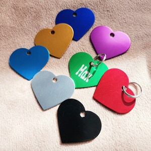 Personalized Heart shape Tags
