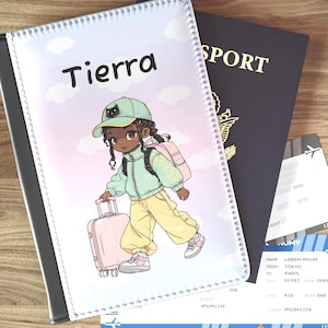 Personalized Anime Passport Cover: Kawaii Travel Wallet with RFID Protection