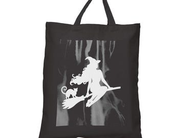 Witchcore Cotton Canvas Tote Bag: Double-Sided Witch Design, Girls will be girls