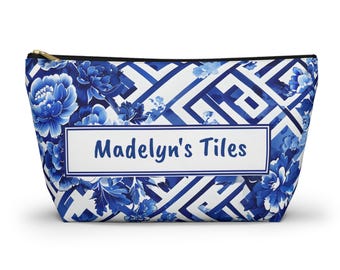 パーソナライズされた麻雀牌バッグ：シノワズリジッパーポーチ、カスタム麻雀ゲームナイトギフト