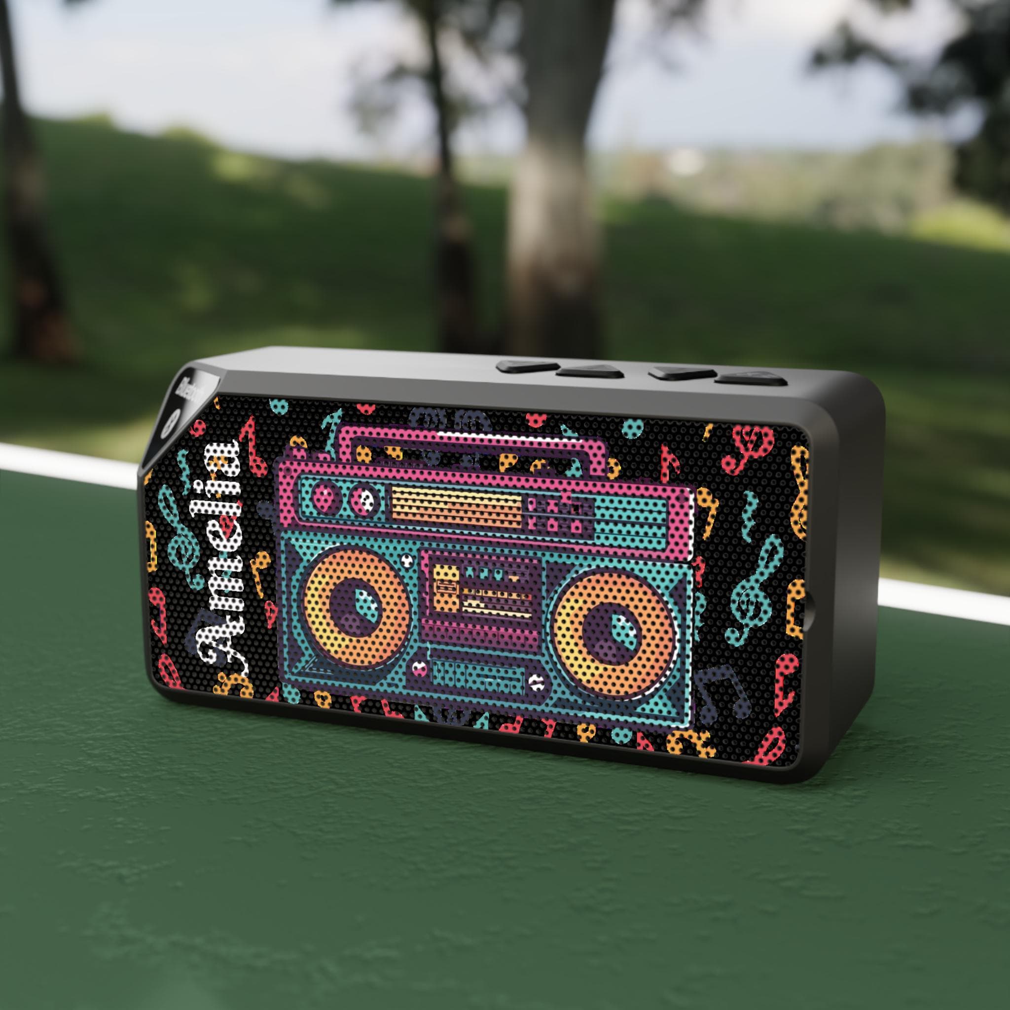 Custom Bluetooth Speaker, Mini Retro Boombox, Personalized Gift