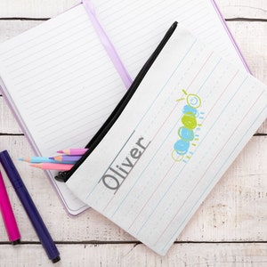 Pencil case School Accessory Pouch zippered bag personalized sturdy polyester customized kindergarten elementary supplies