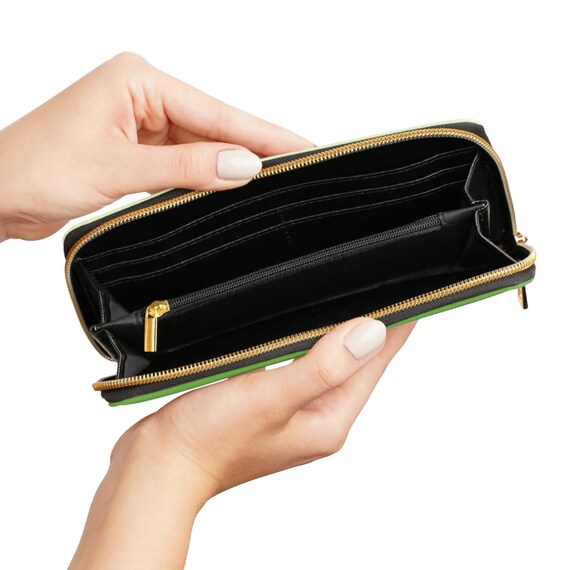 Porte-Monnaie Personnalisé Photo Texte - Pochette Coquillage 12x9.5cm Noir