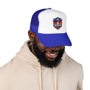 Haitian Soccer Team Trucker Hat, 2026 Fan Gear, US MEX CAN Ayiti Grenadye Grenadiers foam mesh cap image 9