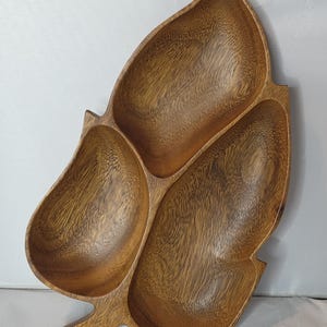Vintage Monkey Pod Wood Divided Serving Tray – Hawaiian Decor