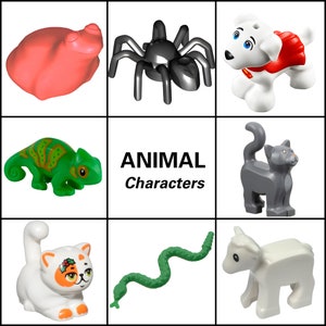 LEGO Animal Character Collection - Frog, Spider, Chameleon & More!