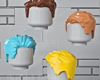 LEGO Minifigure Hair Male Part 23186 &quot;NEW&quot; - All Colors Available Including &quot;RARE!!&quot;