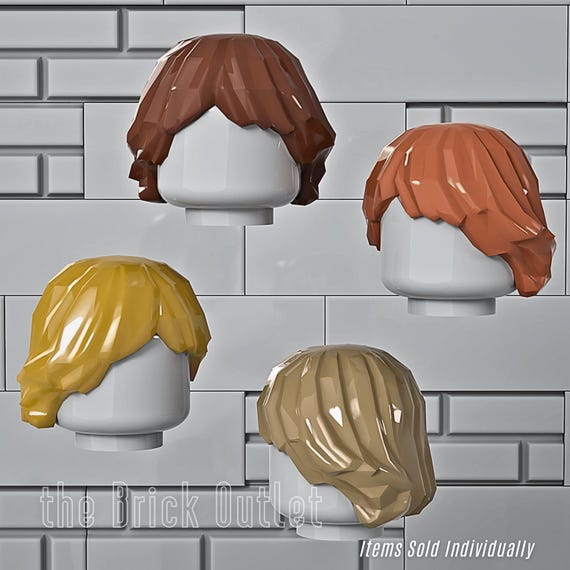 LEGO Minifigure Hair Male Part 92746 new All Colors Available Including rare Etsy